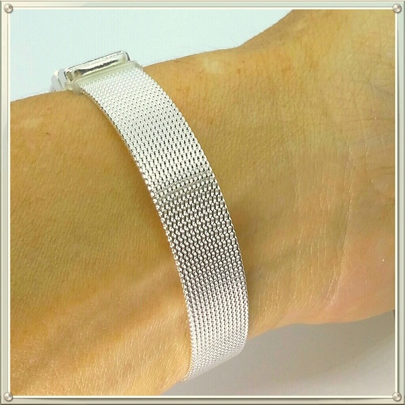 Silver belt buckle bracelet NEW - Picture 8 of 8